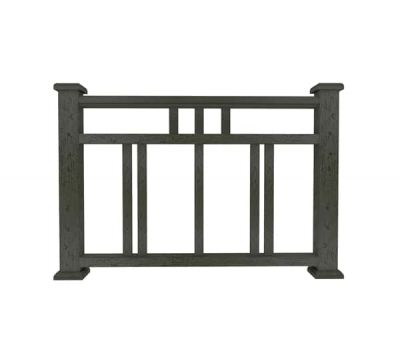 Ограждение из ДПК Г1 черный от производителя  Dortmax по цене 11 130 р