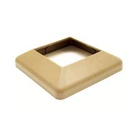 Крышка нижняя ПВХ для столба 100х100 Орех Крышка нижняя ПВХ для столба 100х100 Орех