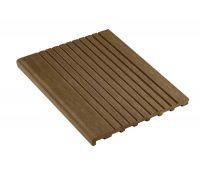 Ступень полнотелая из ДПК Step Орех Ступень полнотелая из ДПК Step Орех