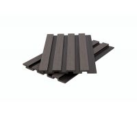 Стеновая панель брусковая из ДПК CO-EX MIX Grey dark Стеновая панель брусковая из ДПК CO-EX MIX Grey dark