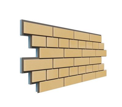 Фасадная термопанель Кирпич 20 мм - Жёлтый от производителя  Доломит по цене 980 р