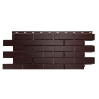 Цокольный сайдинг «Кирпич гладкий» Темно-коричневый Цокольный сайдинг «Кирпич гладкий» Темно-коричневый