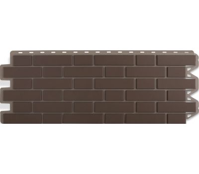 Фасадные панели (цокольный сайдинг) Кирпич клинкерный Коричневый от производителя Альта-профиль по цене 632 р Фасадные панели (цокольный сайдинг) Кирпич клинкерный Коричневый от производителя Альта-профиль по цене 632 р