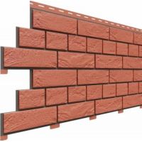 Цокольный сайдинг коллекция Кирпич Славянка - Красный Цокольный сайдинг коллекция Кирпич Славянка - Красный