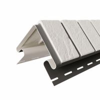 Угол наружный для цокольного сайдинга Кирпич Славянка Белый Угол наружный для цокольного сайдинга Кирпич Славянка Белый