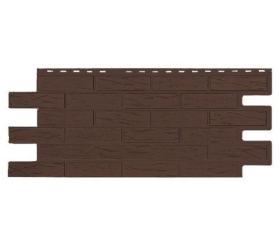 Фасадные панели СЕРИЯ кирпич Саман Эко - Браун от производителя  Т-сайдинг по цене 520 р