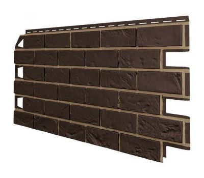 Фасадные панели (цокольный сайдинг) Оптима Кирпич Темно-Коричневый от производителя  ТЕХНОНИКОЛЬ по цене 590 р