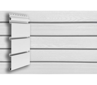 Виниловый сайдинг Архитектурный планкен Standart Белый от производителя  Grand Line по цене 394 р