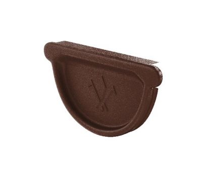 Заглушка универсальная с резиновым уплотнителем RAL 8017 Коричневый matt 125/90 от производителя  Aquasystem по цене 660 р