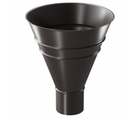 Воронка водосборная круглая ШОКОЛАД (RAL 8019)